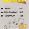Music services (Song writing)