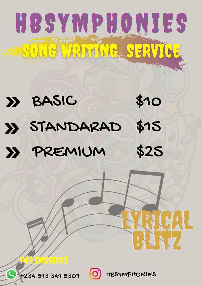 Music services (Song writing)